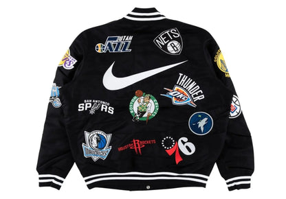 Supreme X Nike NBA Teams Logo Varsity Jacket
