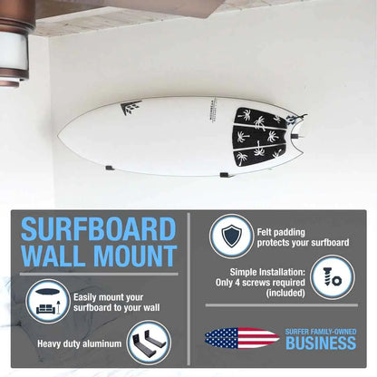 Surfboard Wall Mount - Metal