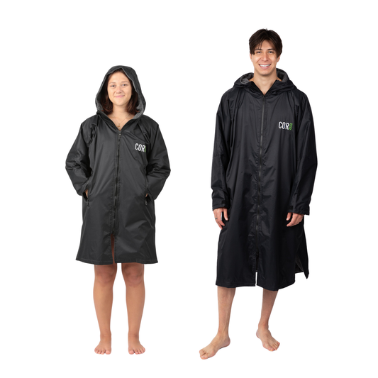 Waterproof Swim Parka | XS-XL (Black)