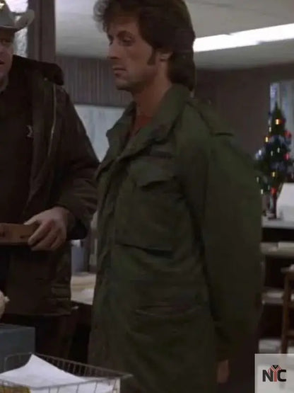 Sylvester Stallone First Blood Green Jacket