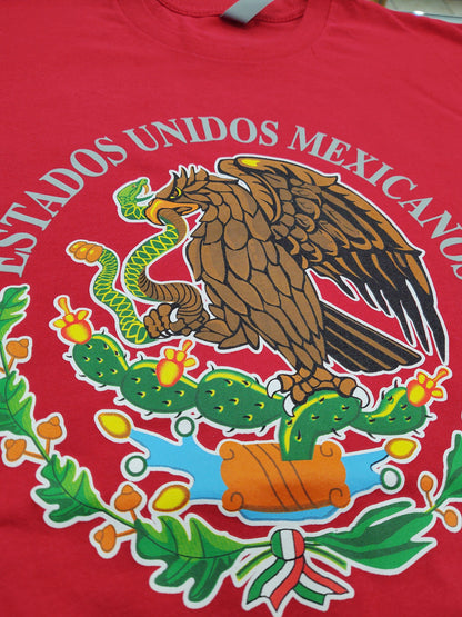 T-Shirts with Mexican Shield Printed with High Quality