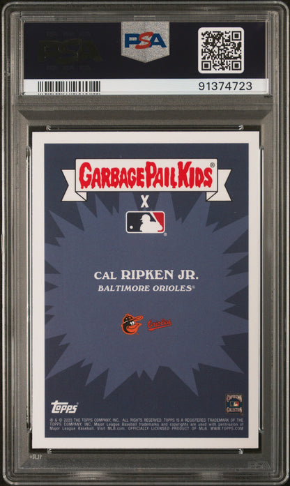 Graded 2023 Topps Garbage Pail Kids Cal Ripken Jr. #5A Tin Can Cal Baseball Card PSA 10 Gem Mint