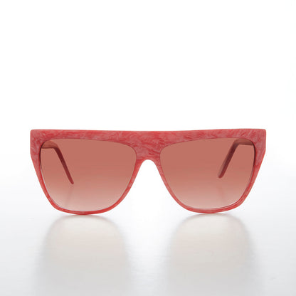 Colorful 80s Flat Top Sunglass - Taffy