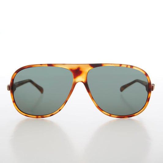 Vintage Pilot Sunglasses with Glass Lens - Tank