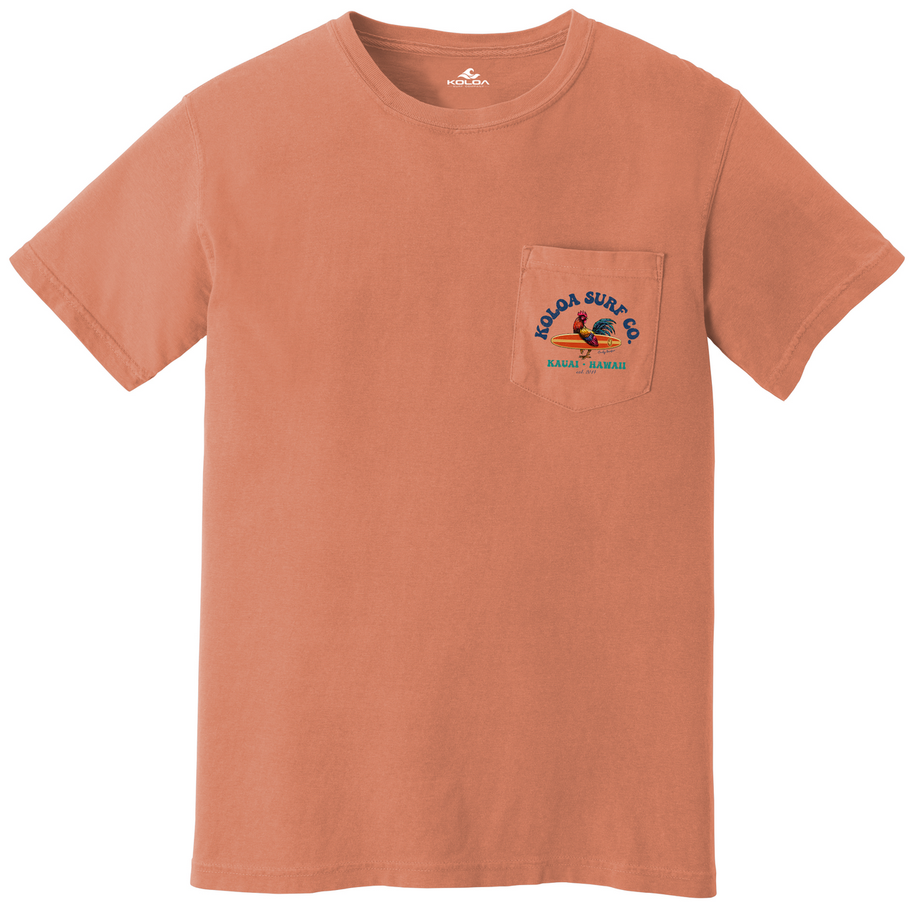 Koloa Cocky Surfer Pigment Dyed Pocket Tee