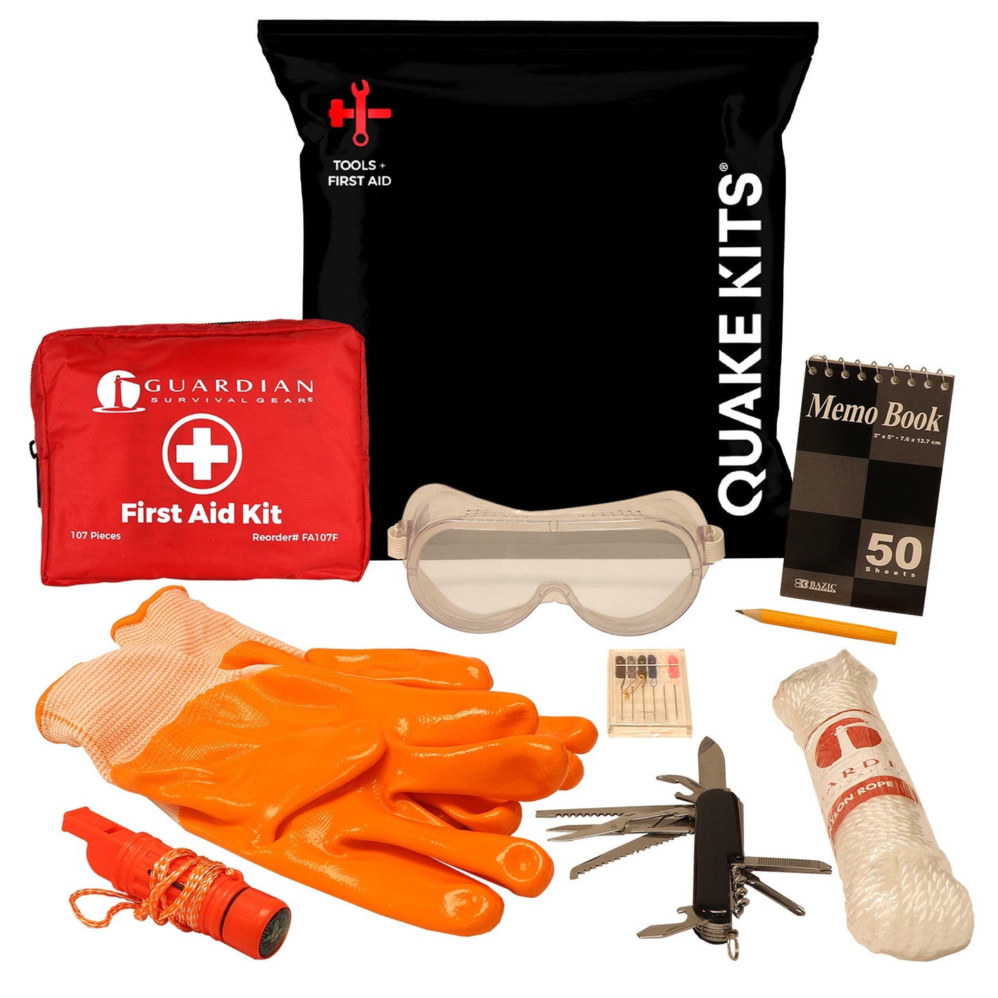 Quake Kits Tools and First Aid Pack