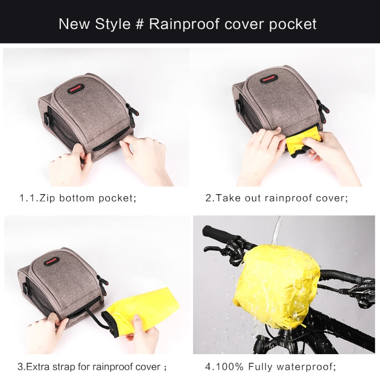Rhinowalk Bicycle Front Handlebar Bag Multifunctional Waterproof Phone Bag TF910