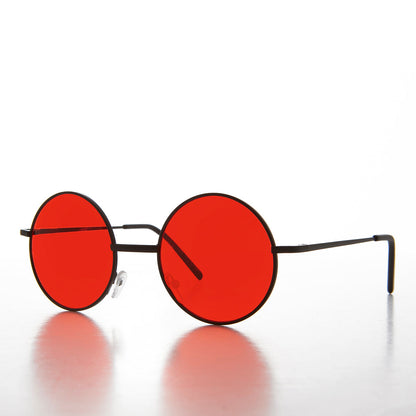 Round Tinted Lens Sunglasses - Tipper