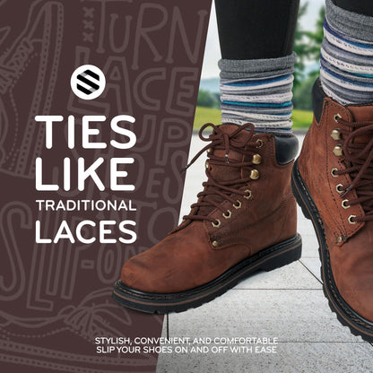 Dark Brown Round Elastic Stretch Shoe Laces