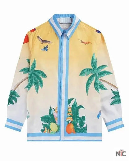 TOUT POUR LA LUMIÈRE Abdellah Boujalal Print Shirt