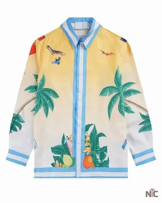 TOUT POUR LA LUMIÈRE Abdellah Boujalal Print Shirt