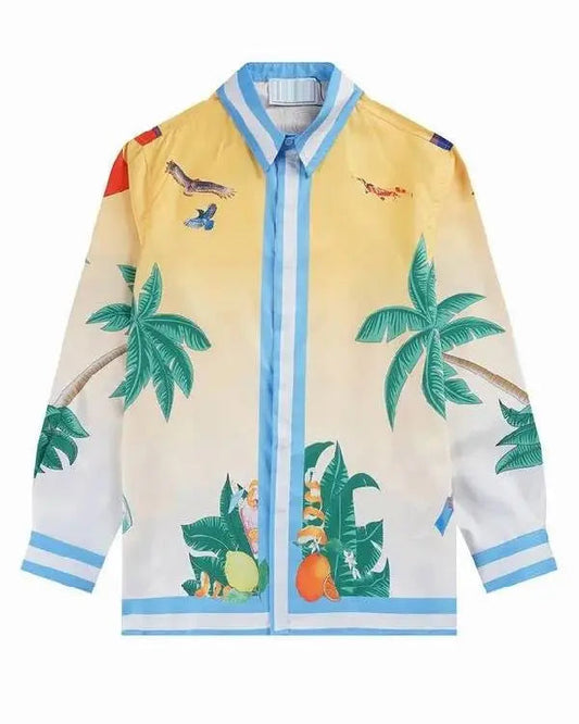 TOUT POUR LA LUMIÈRE Abdellah Boujalal Print Shirt
