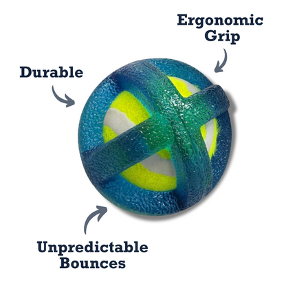 TPR-Coated Agility Tennis Ball Dog Toy – Durable & Pet-Safe