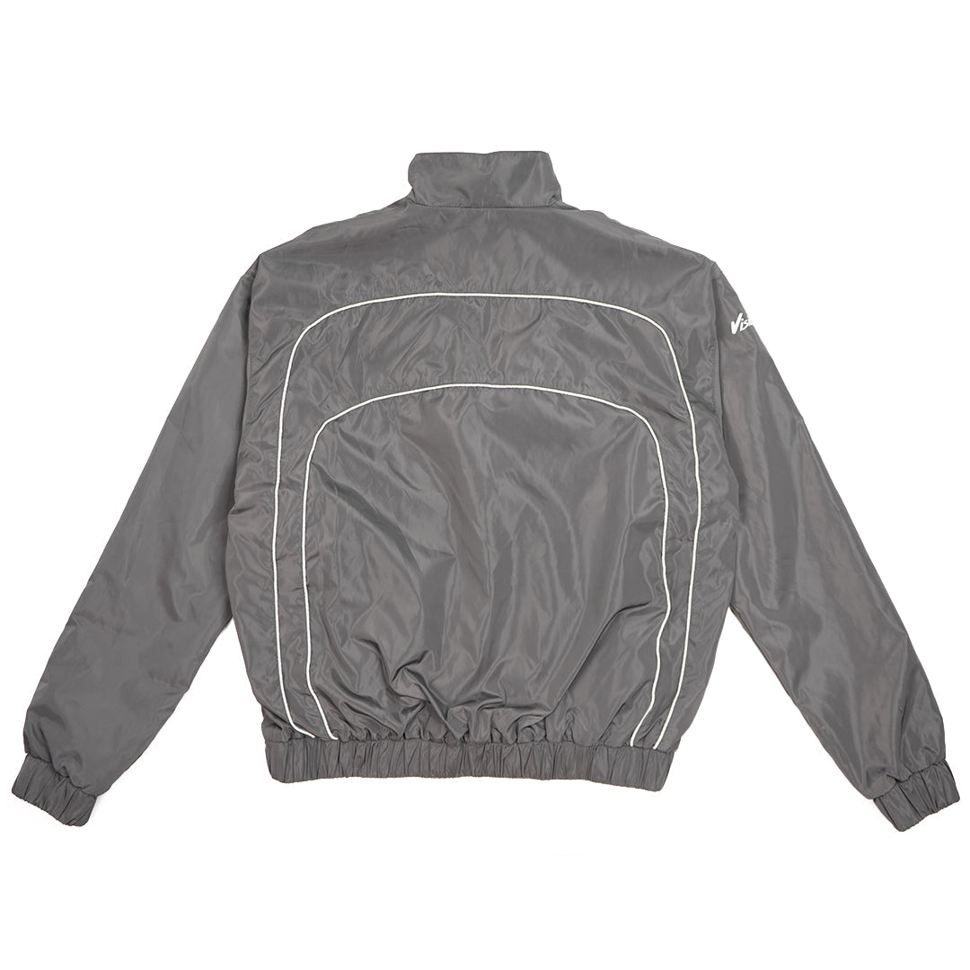 “RADIANT AURA” NYLON TRACK JACKET ( SHADOW GREY)