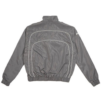 “RADIANT AURA” NYLON TRACK JACKET ( SHADOW GREY)