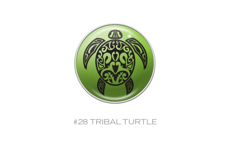 RaceDots: Magnetic Race Number Positioning System 4-Pack (Tribal Turtle)