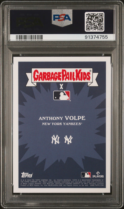 Graded 2023 Topps Garbage Pail Kids Anthony Volpe #23B Big Apple Volpe Rookie RC Baseball Card PSA 10 Gem Mint