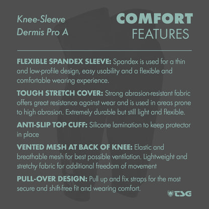 TSG - Knee-Sleeve Dermis Pro A - Black - Triathlete Store