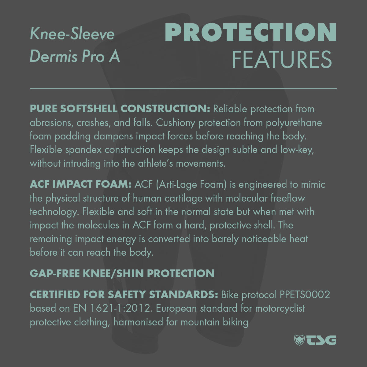 TSG - Knee-Sleeve Dermis Pro A - Black - Triathlete Store