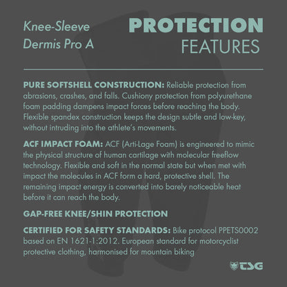 TSG - Knee-Sleeve Dermis Pro A - Black - Triathlete Store