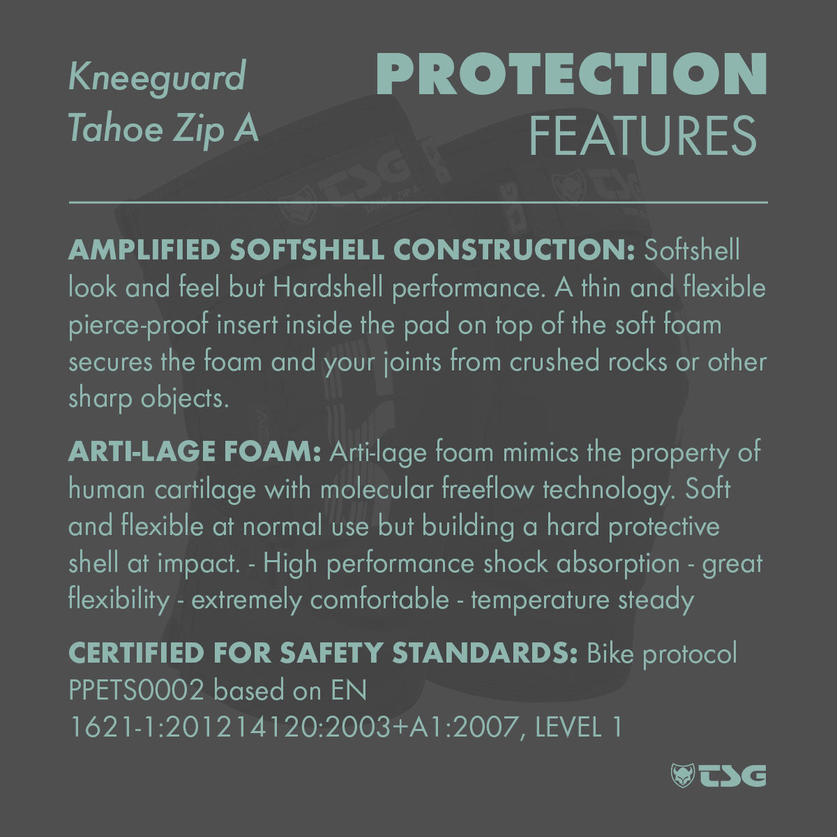 TSG - Kneeguard Tahoe Zip A - Triathlete Store