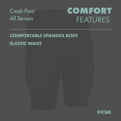 TSG -  Protective Shorts - Crash Pant All Terrain - Black - Triathlete Store