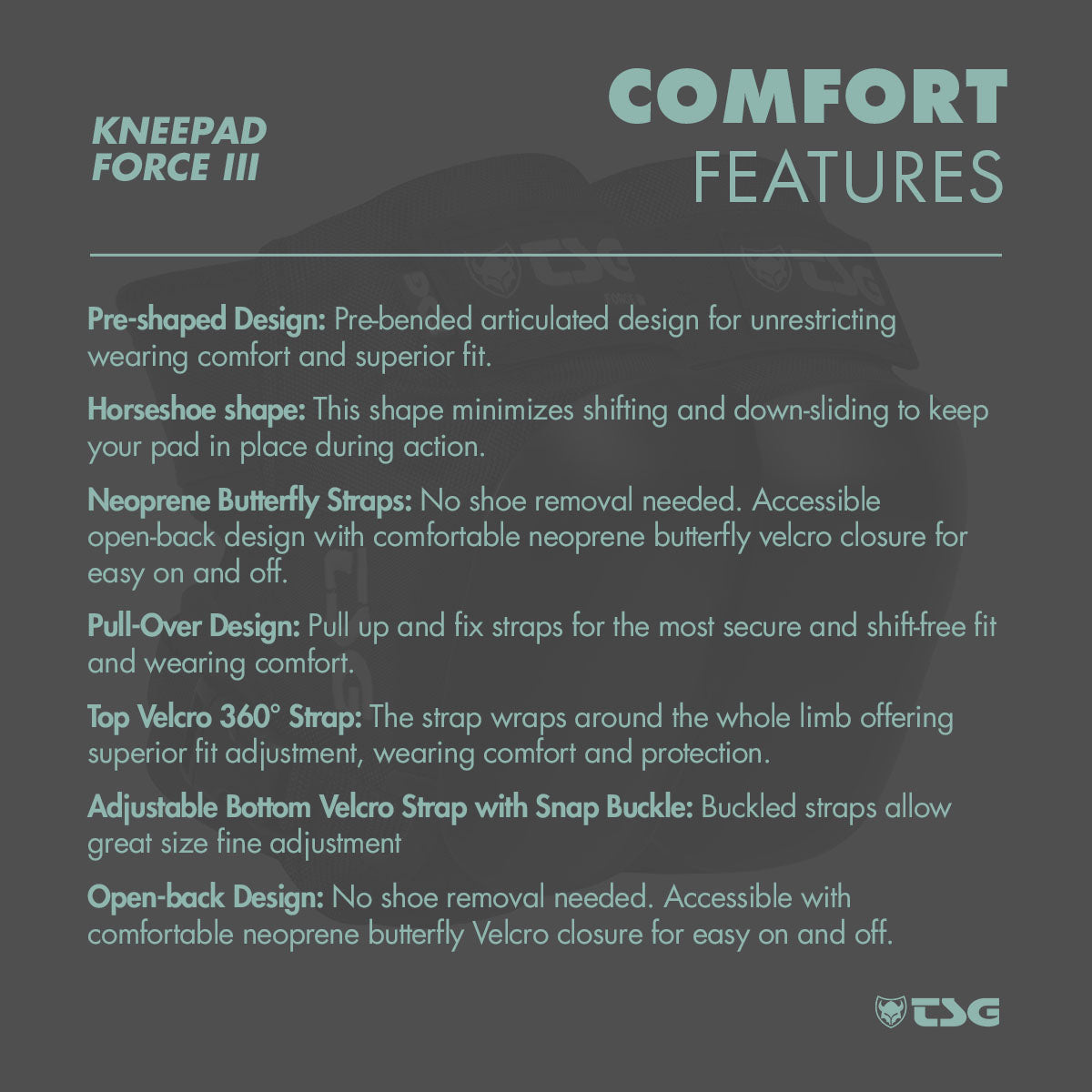 TSG - Kneepad Force III (Skate Knee Pads)