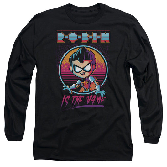 Teen Titans Go To The Movies Robin Mens Long Sleeve Shirt Black Officially Licensed