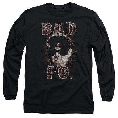 Three Stooges Bad Moe Fo Mens Long Sleeve Shirt Black Officially Licensed