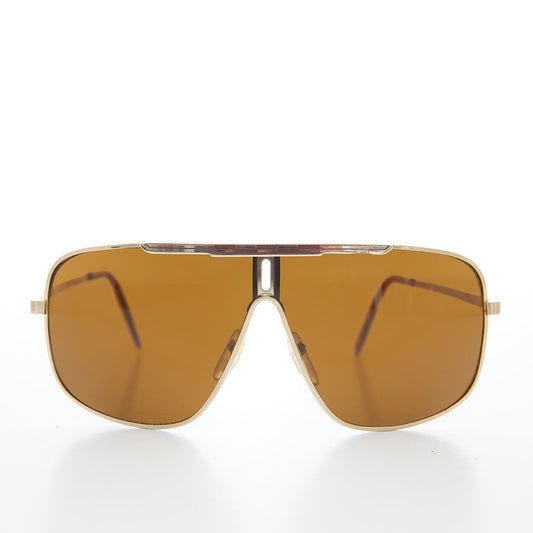 Large Square Vintage Pilot Sunglasses - Tucker