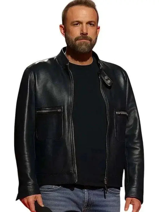 TUDUM 2025 Ben Affleck Black Leather Jacket