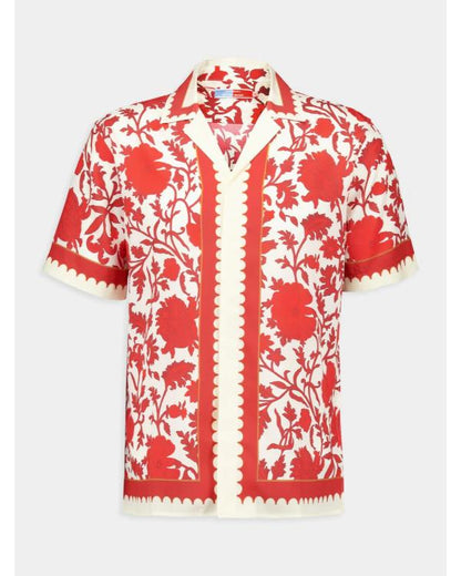 Perfect Match S03 Nick Lachey Red Floral Print Shirt