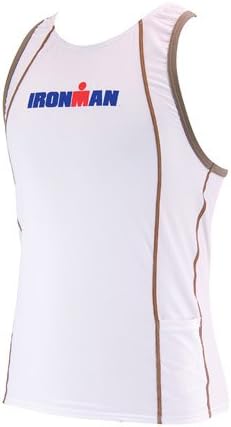 TYR Ironman Multisport Men's Tank, White (Small)