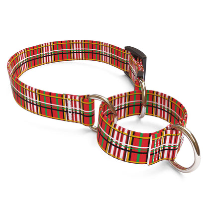 Tartan Red Dog Collar
