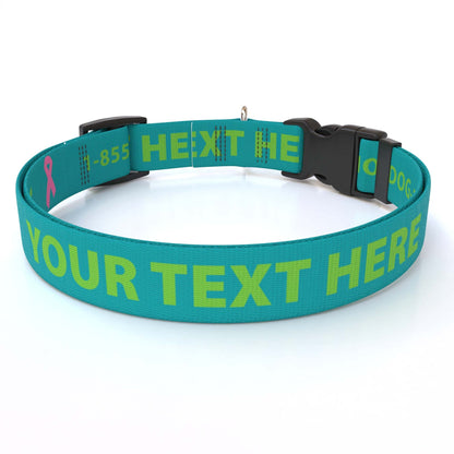 Personalized Solid Colored Side Release Collar