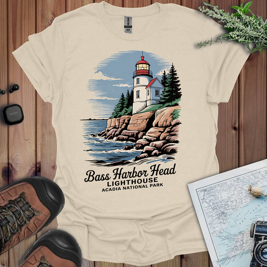 Bass Harbor Head Lighthouse Acadia National Park Unisex Fit Soft T-Shirt