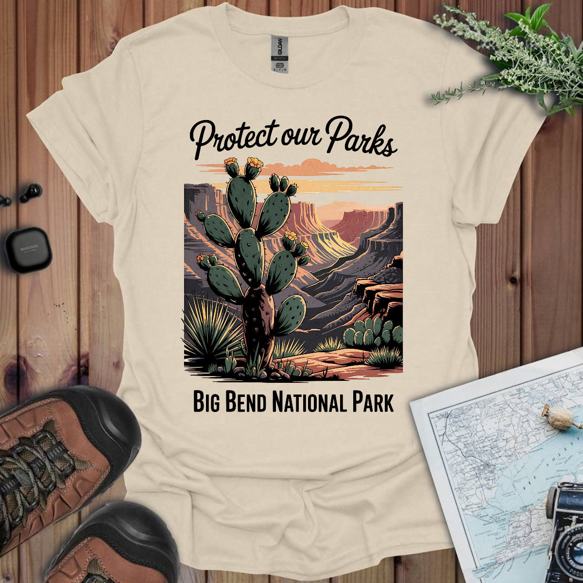 Protect Our Parks Big Bend National Park Unisex Fit Soft T-Shirt