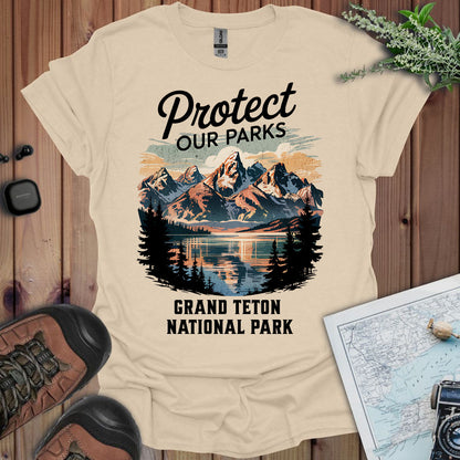 Protect Our Parks Grand Teton National Park Unisex Fit Soft T-Shirt