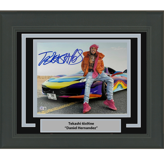 Framed Autographed/Signed Tekashi 6ix9ine Daniel Hernandez 11x14 Photo JSA COA #2