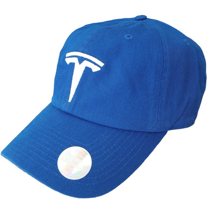 Tesla Logo Embroidered Dad Hat – Premium Cotton Adjustable Cap