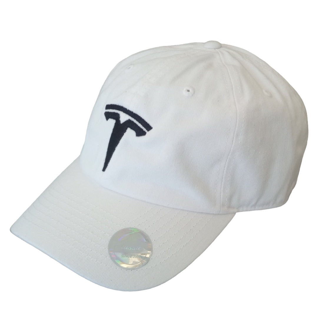 Tesla Logo Embroidered Dad Hat – Premium Cotton Adjustable Cap