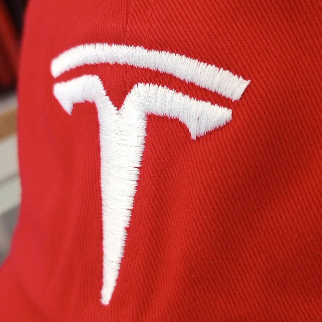 Tesla Logo Embroidered Dad Hat – Premium Cotton Adjustable Cap