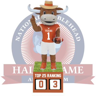 Texas Longhorns Football Top 25 Ranking Tracker Bobblehead