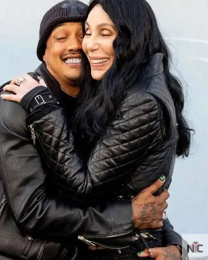 The Bikeriders 2024 Cher Black Leather Jacket