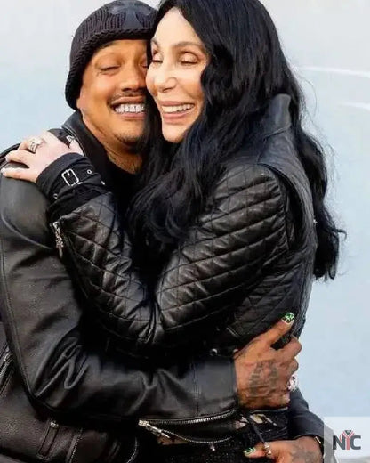 The Bikeriders 2024 Cher Black Leather Jacket
