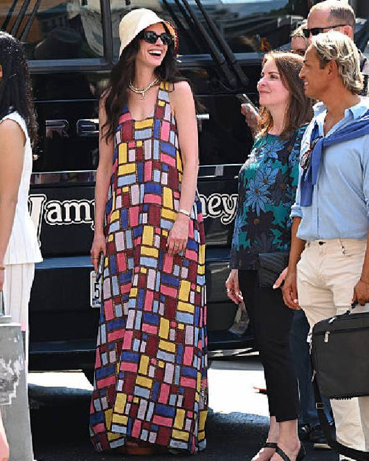 The Devil Wears Prada 2 Anne Hathaway Multi-color Long Dress