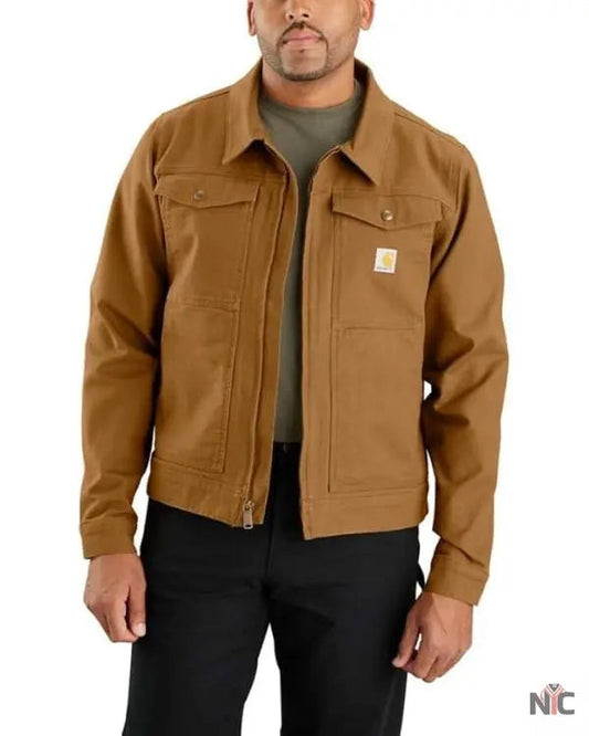 The Institute S01 Ben Barnes Brown Cotton Jacket