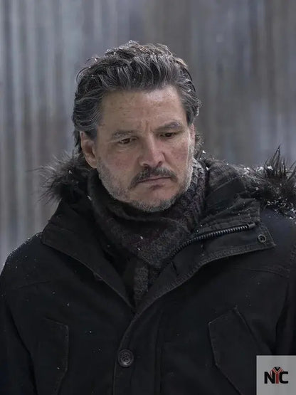 The Last of Us S02 Pedro Pascal Black Hooded Jacket