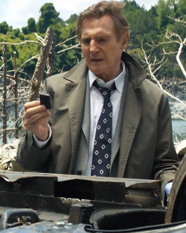 The Naked Gun Liam Neeson Grey Coat