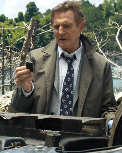 The Naked Gun Liam Neeson Grey Coat